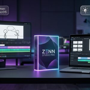 Zenn Studio Pro: Cỗ Máy 1-Click Tự Động Làm Video Hoạt Hình Minimalist Triệu View (Bản Quyền Windows & MacOS)