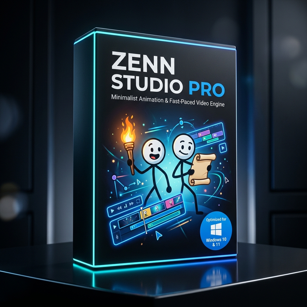 Zenn Studio Pro: Cỗ Máy 1-Click Tự Động Làm Video Hoạt Hình Minimalist Triệu View (Bản Quyền Windows & MacOS) - Ảnh 2