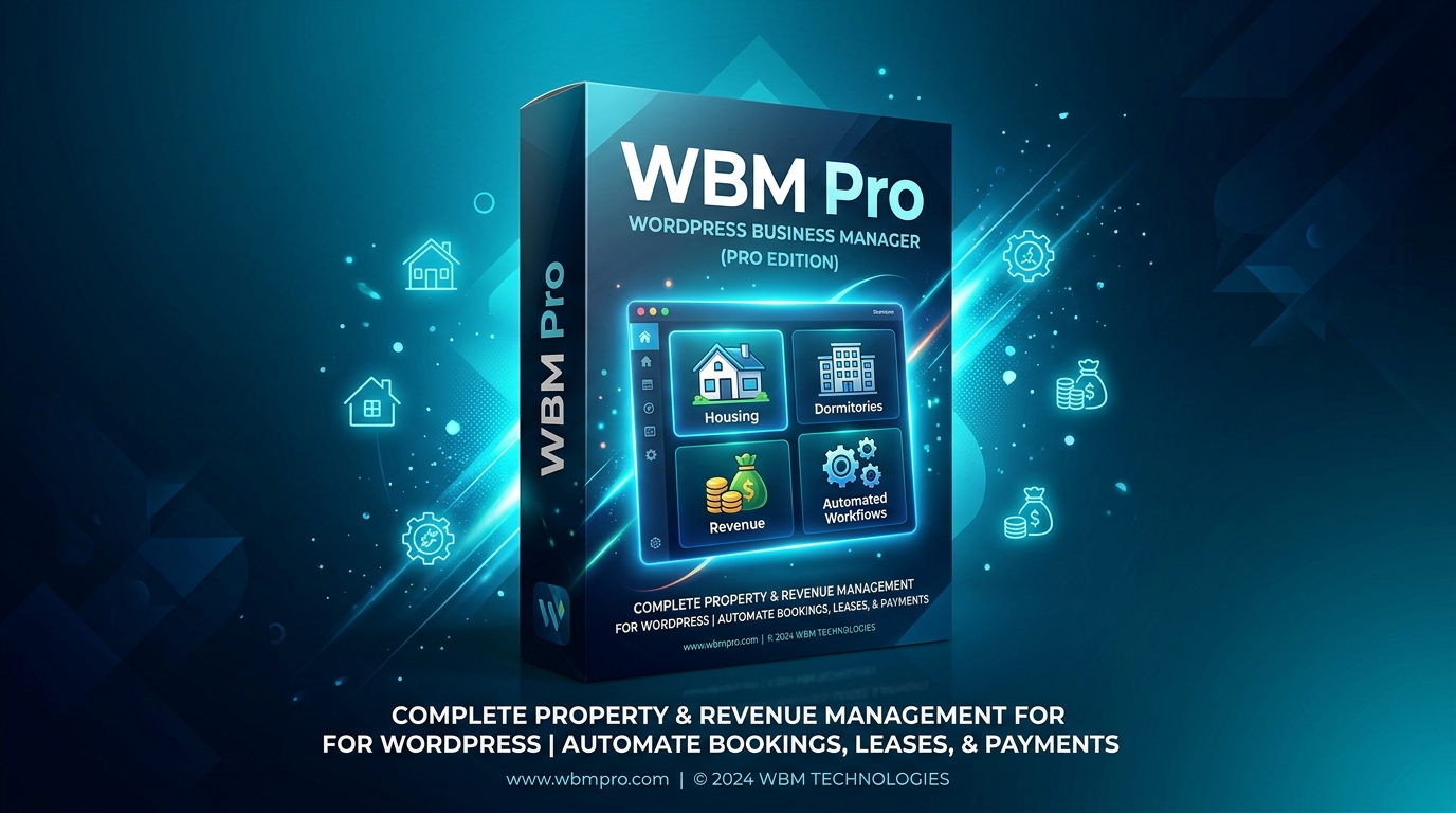 WP Boarding Manager Pro – Hệ Thống Quản Lý Nhà Trọ & KTX Tự Động Hoá (License 1 Năm / Vĩnh Viễn)